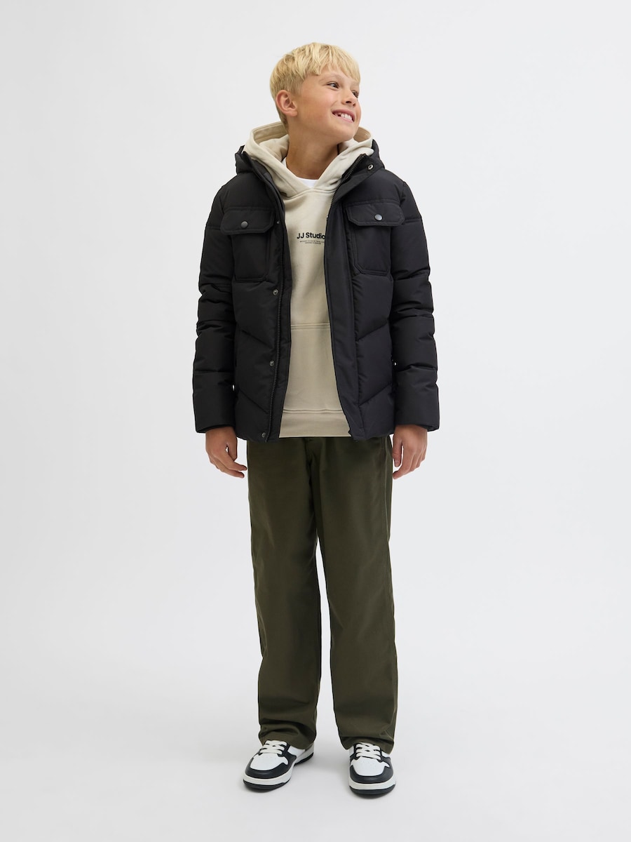 Куртка межсезонная Jack & Jones Junior, черный — фото 4