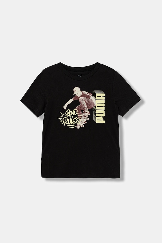 

Детская хлопковая футболка MID90s Graphic Tee I B Puma, черный