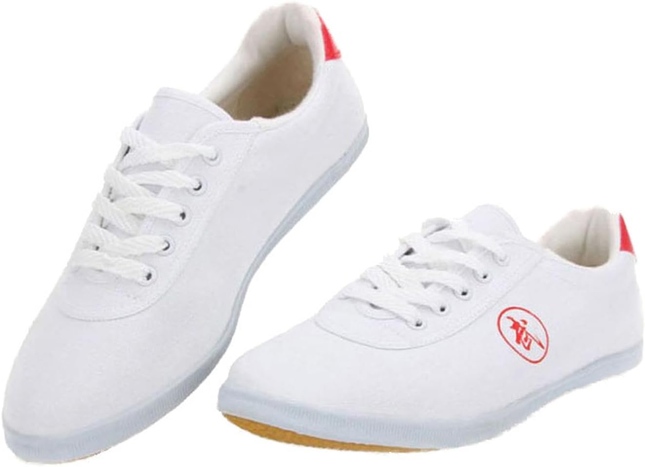 

Мужская обувь для боевых искусств, китайские традиционные тканевые туфли для Тайцзи, кунг-фу, тренажер Вушу, шаолинь Ци Гун, тапочки Винг Чун для мужчин и женщин для улицы и дома Crysterris, белый/красный