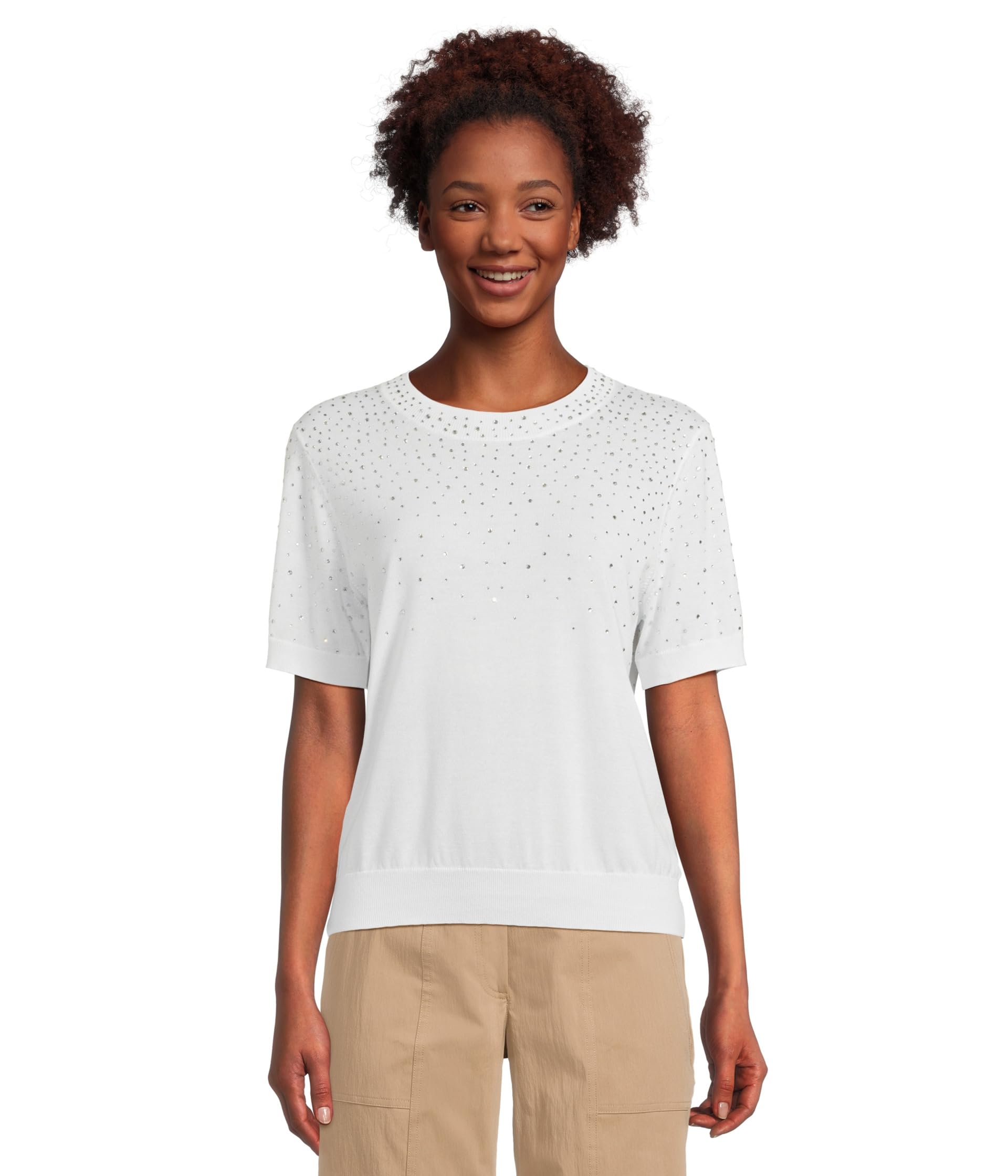 

Свитер Elliott Lauren Cotton Charm Short Sleeve, белый