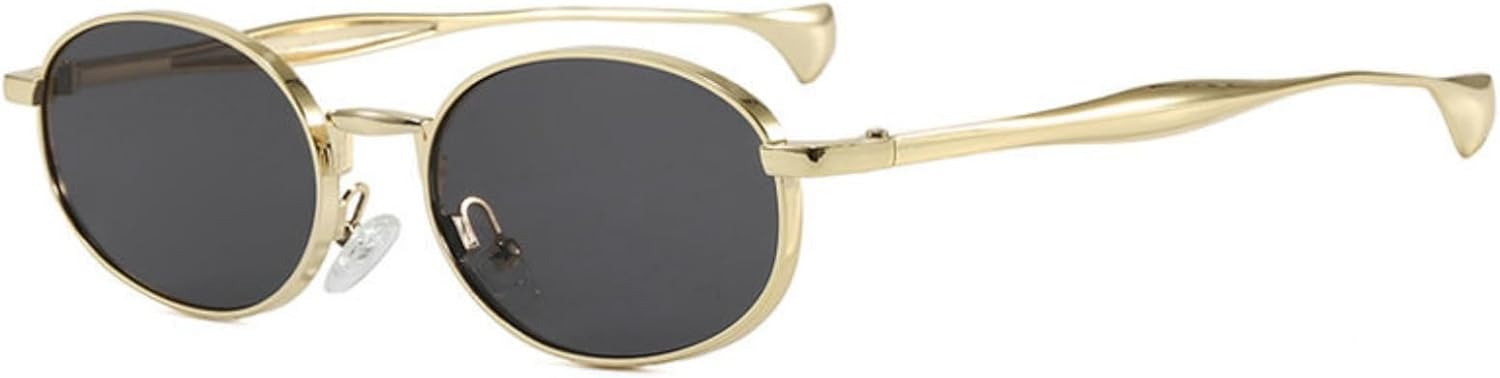 

Willochra Популярные модные маленькие круглые металлические мужские солнцезащитные очки в стиле ретро овальные дизайнерские очки UV400 Панк женские солнцезащитные очки, C1