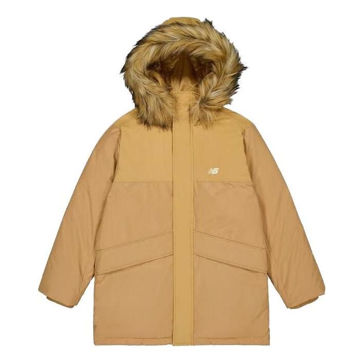 

Куртка New Balance Warm Long Parka Jacket 'Tan', желто-коричневый