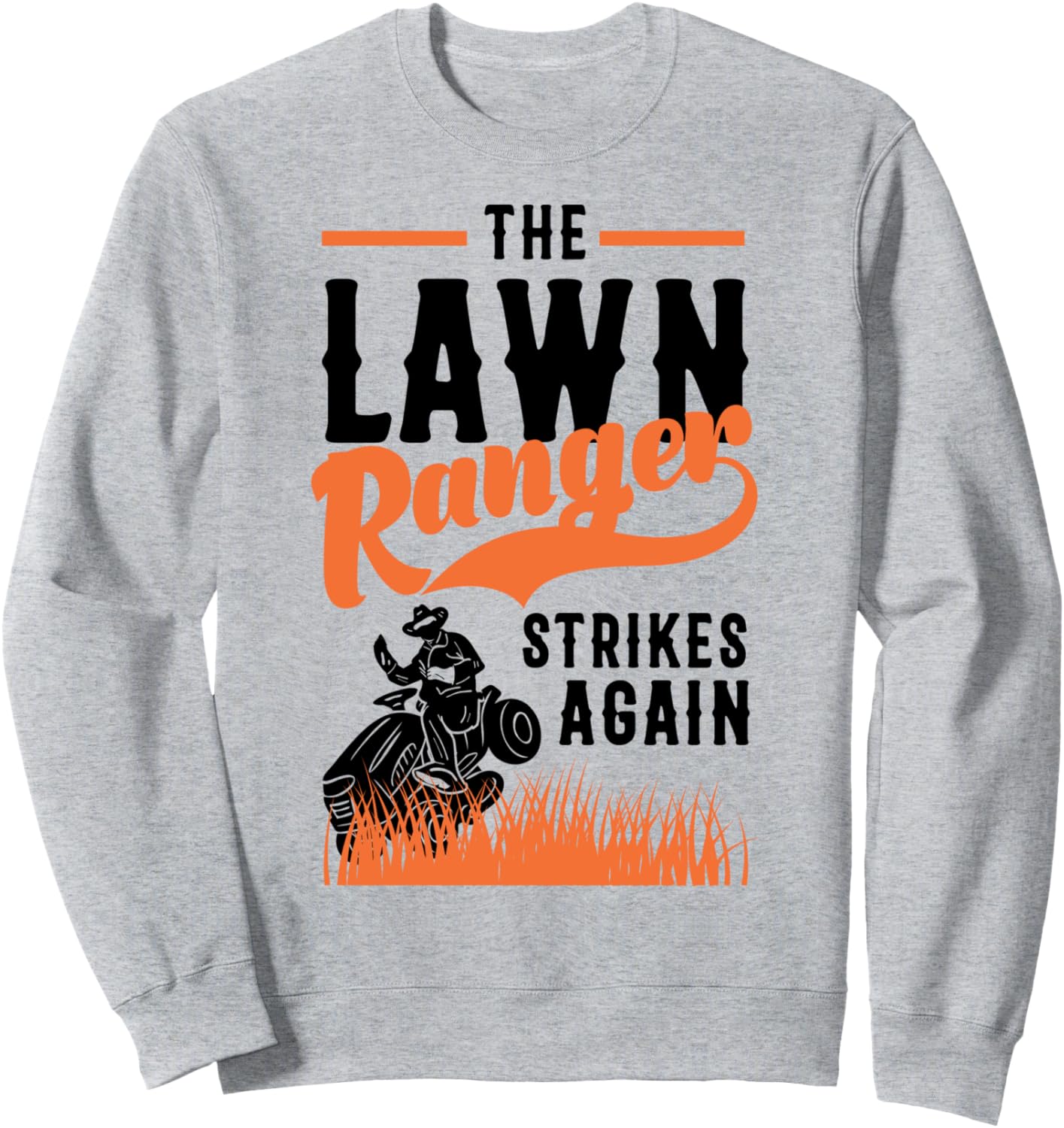 

Забавная толстовка с изображением газонокосилки, ковбоя, одинокого рейнджера, садового трактора и другой техники для работы в саду Cool Landscaper - Lawn Mowing & Gardening Clothes, серый