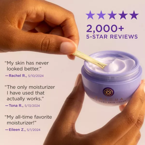 Крем для лица Tatcha — Для увлажнения кожи, придающий упругость и увлажняющий, сменный увлажняющий , объем, 49 мл — фото 2