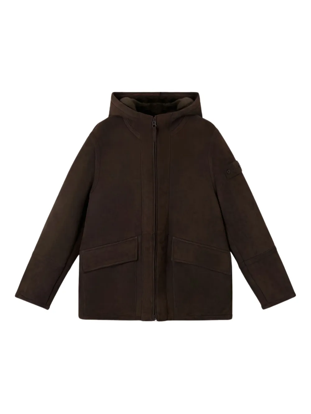 

Куртка на молнии с капюшоном Stone Island, коричневый