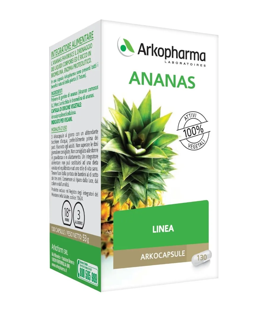 

Arkopharma Arkocapsule Ананас 130 капсул Дренаж жидкостей организма