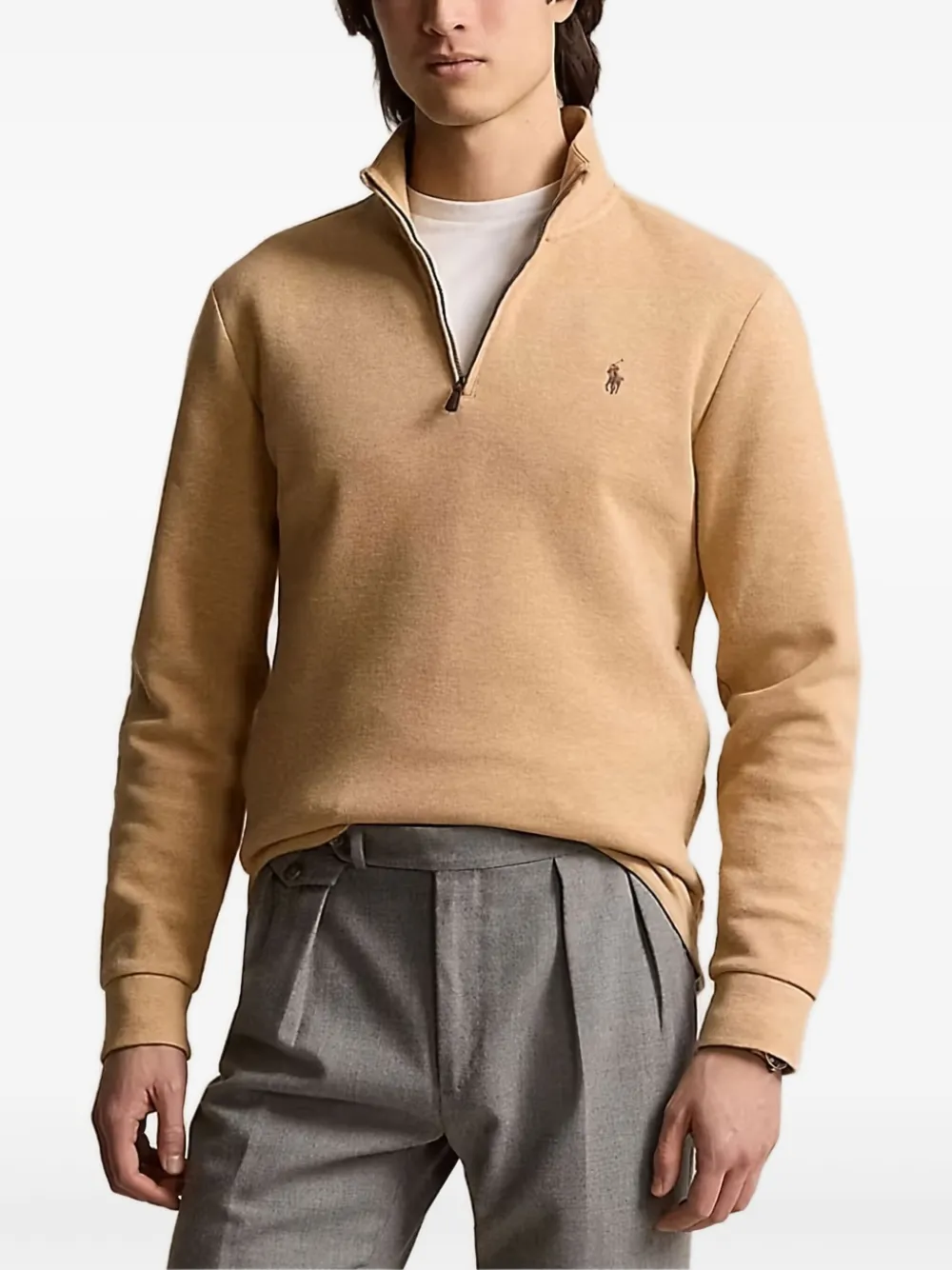 

Свитер с вышитым логотипом POLO RALPH LAUREN, нейтральный