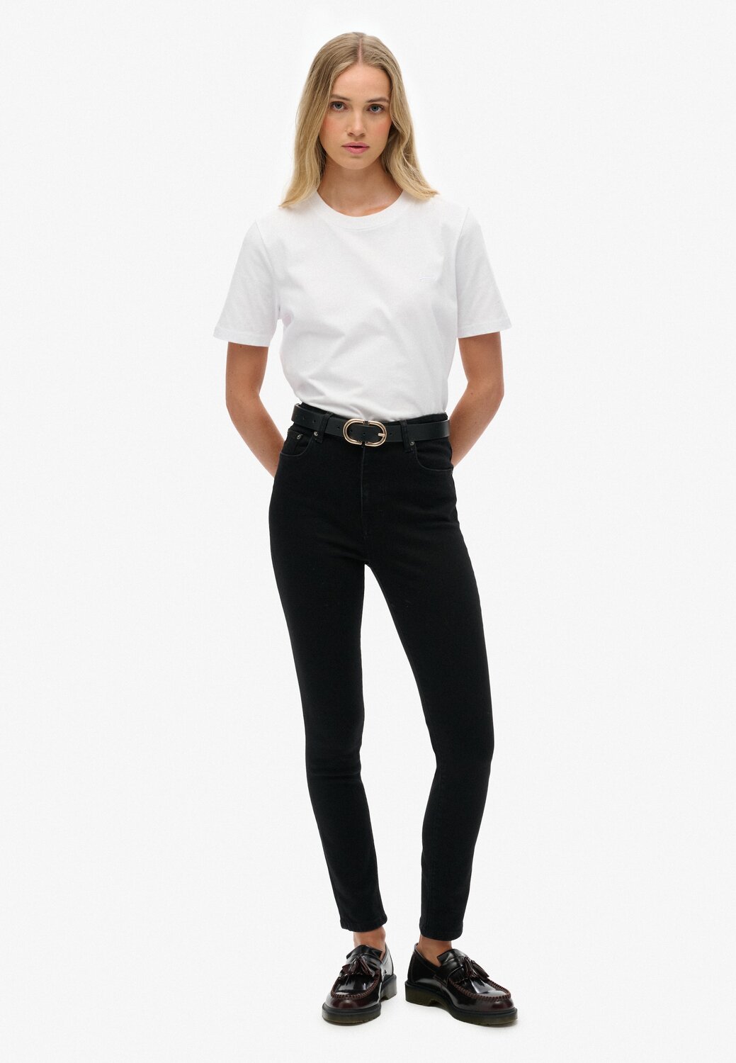 

Superdry & Co Скинни джинсы в черном дениме