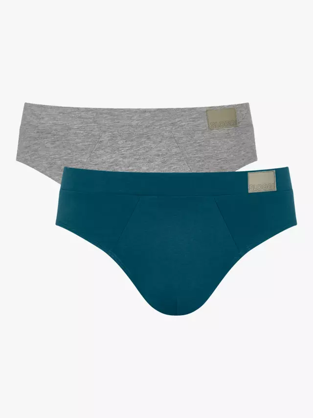 

Трусы sloggi Go Natural 2 шт, цвет light/grey/teal