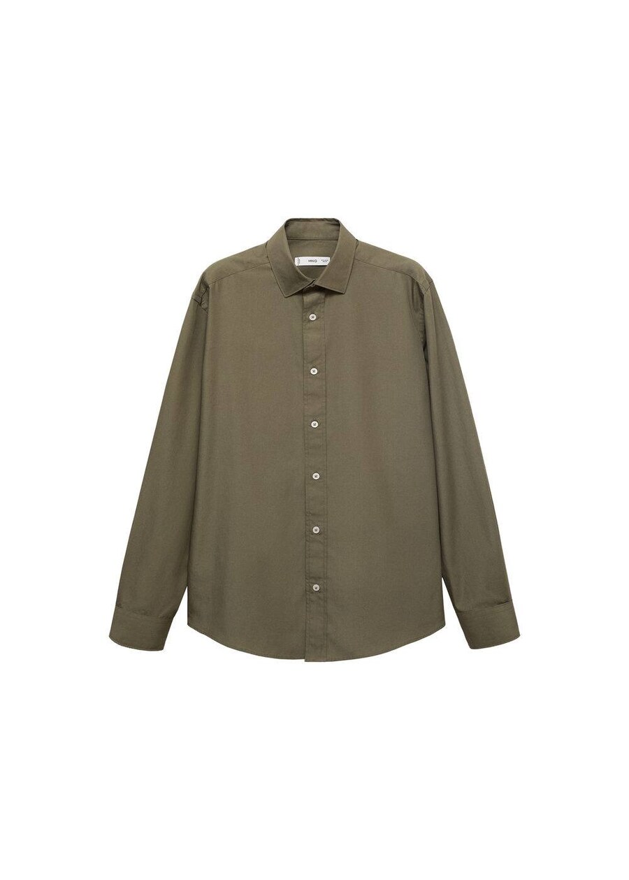 

Рубашка на пуговицах классического кроя MANGO MAN Play, Khaki