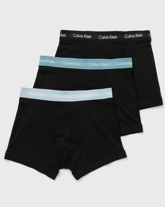 

Трусы Calvin Klein Underwear 3P Trunk, цвет b- black, shade, slate turq wbs
