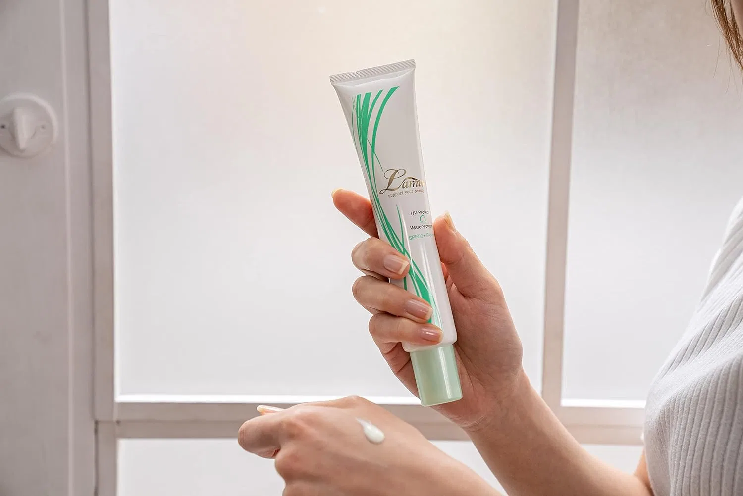 Солнцезащитный крем PL Protect Serum UV Watery Cream Lamu 80 г Lamieux — фото 3