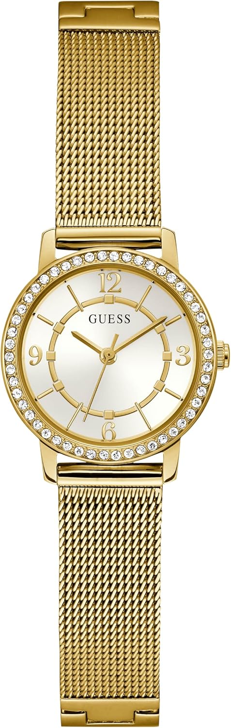 

Guess, женские часы, 28 мм, Gold Tone/Mesh/Gold Tone/White, Позолоченный, Guess, женские часы, 28 мм, Gold Tone/Mesh/Gold Tone/White