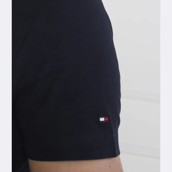 Футболка монотипного кроя с маленькой полоской на груди Tommy Hilfiger, синий — фото 4