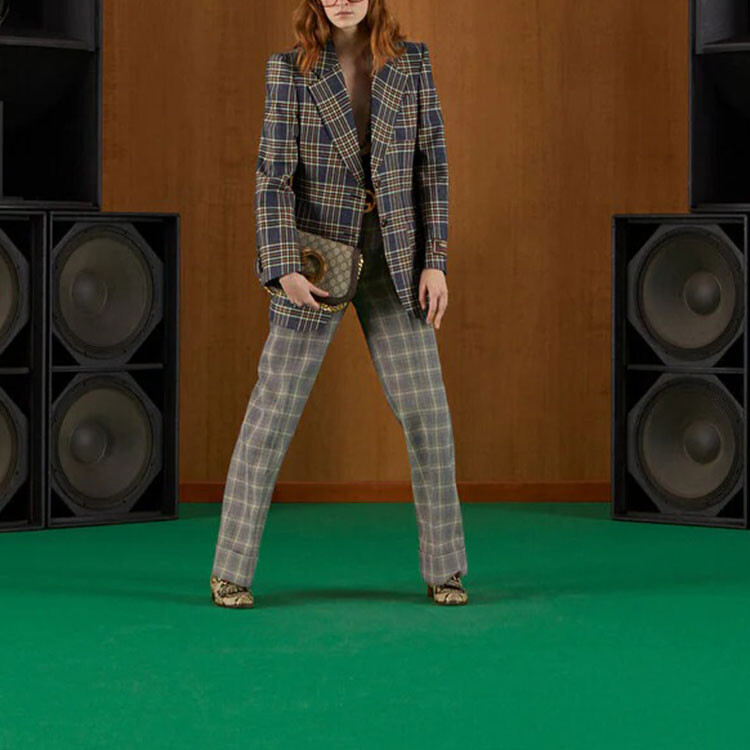 Женский деловой костюм Gucci, коричневый — фото 2
