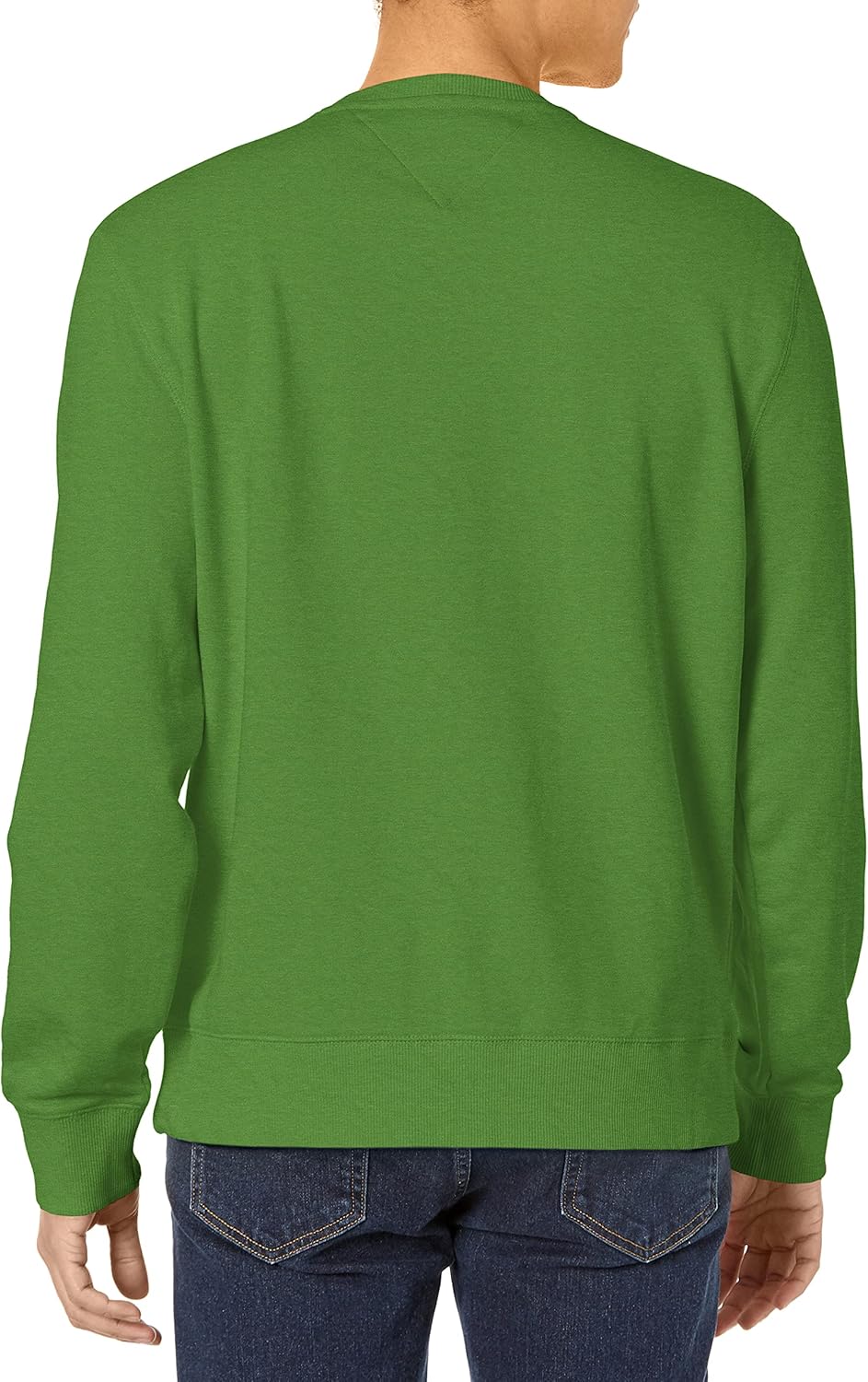 Мужская однотонная толстовка с круглым вырезом Tommy Hilfiger, Clover Green — фото 2