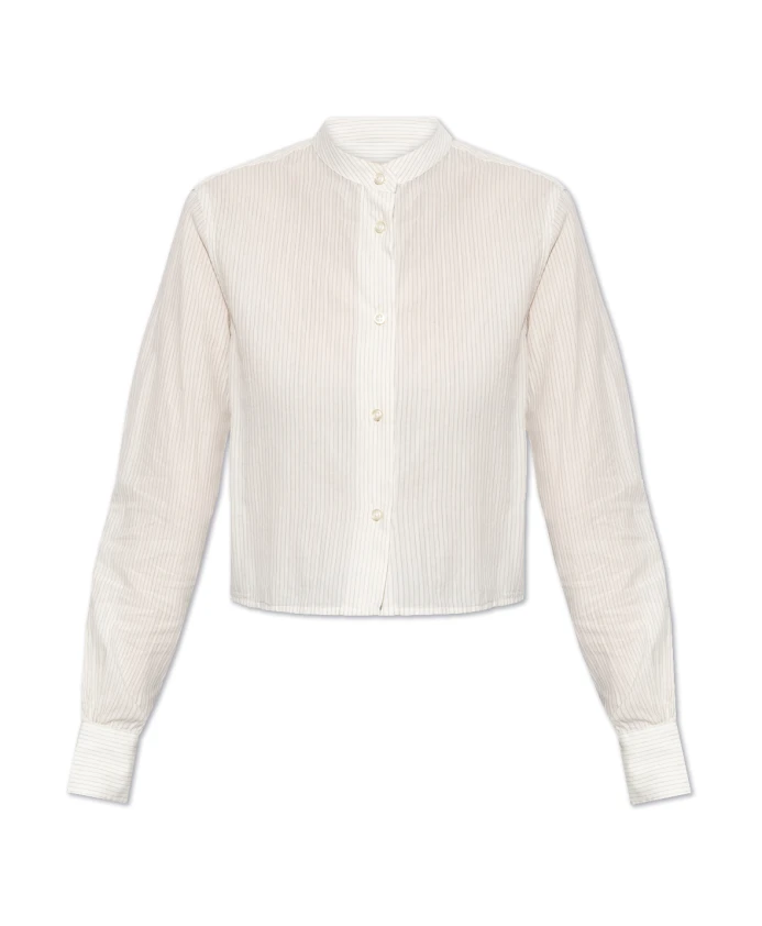 

Короткая рубашка в полоску Officine Gãnãrale, белый