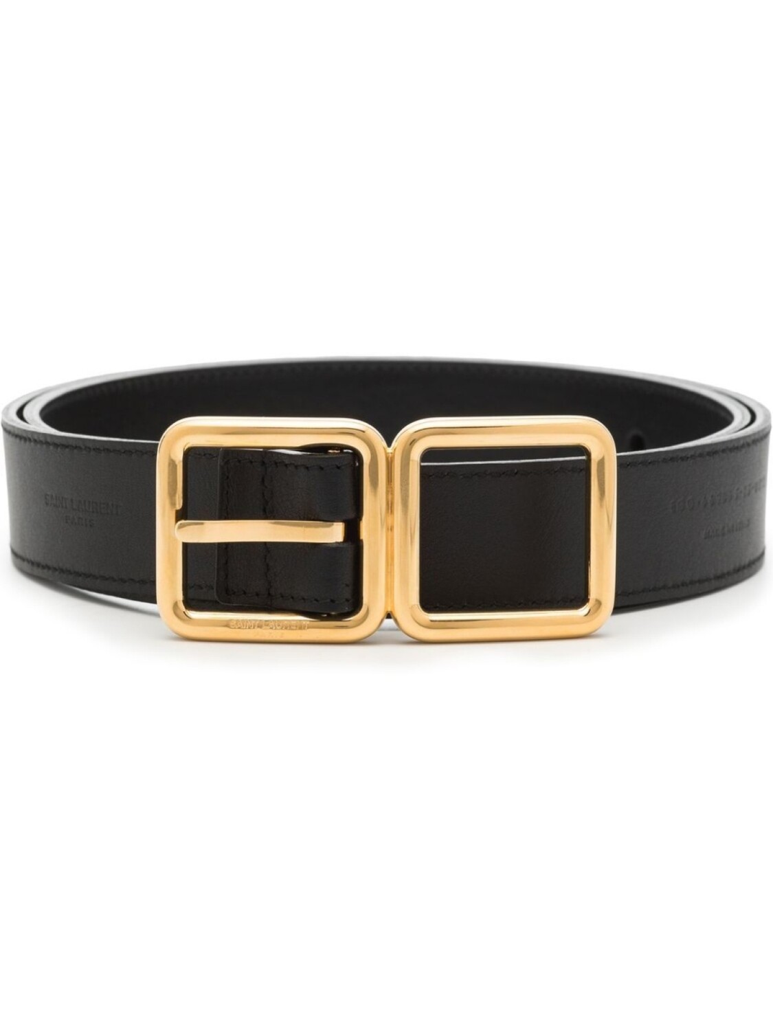 

Saint Laurent ремень с двойной пряжкой, черный