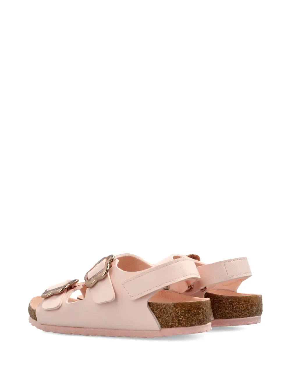 Сандалии Milano с пряжкой в виде цветка Birkenstock Kids, розовый — фото 3