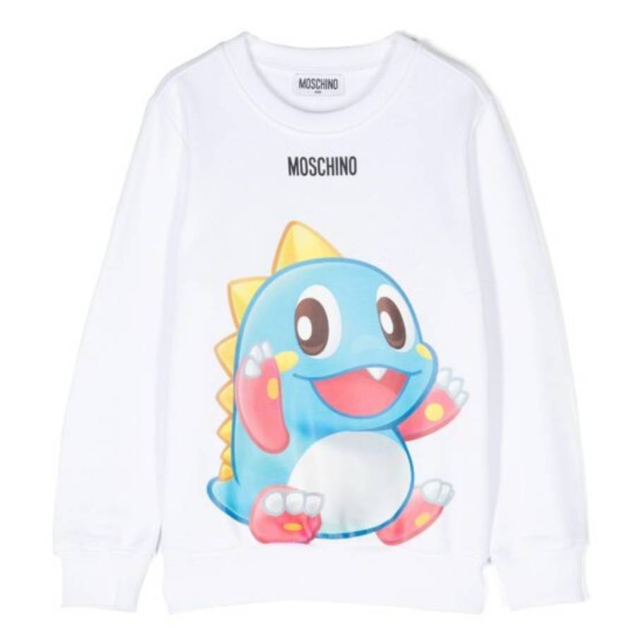 

Moschino Kids Свитшот с принтом Puzzle Bobble, белый