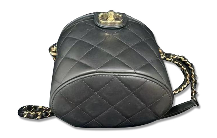 CHANEL Косметичка из овчины, косметичка, сумка через плечо, кроссбоди среднего размера женская black — фото 4