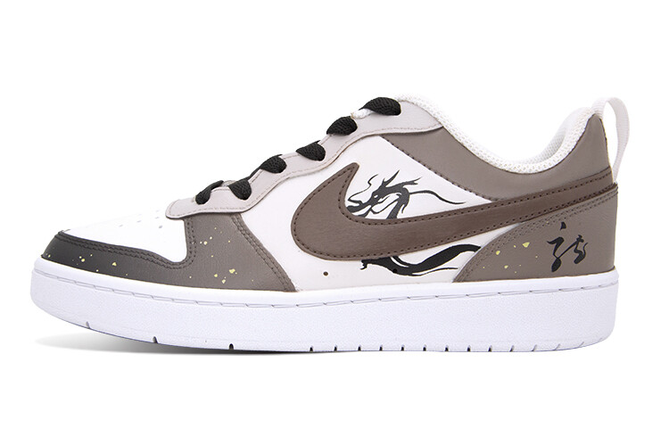 

Кроссовки Nike Court Borough Skateboarding Shoes Women's Low-top Brown/White, коричневый