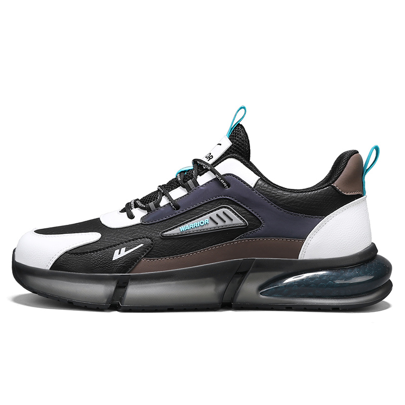 

WARRIOR Мужские повседневные кроссовки low top белые черные cyan с повышенной износостойкостью