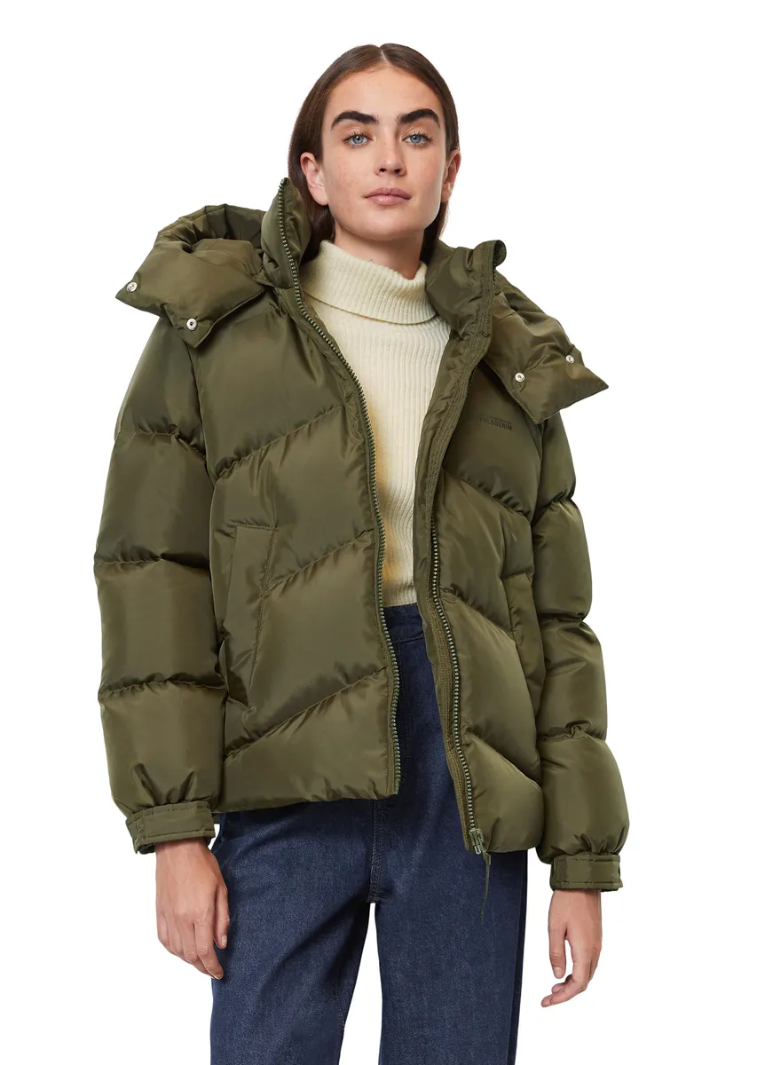

Marc O'Polo Стеганая куртка из ДЕНИМа с капюшоном Marc O'Polo Denim, зеленый