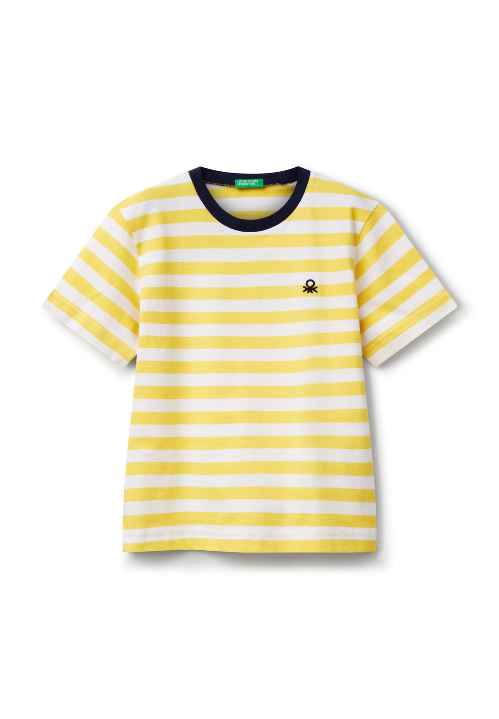 

Футболка с принтом STRIPED United Colors of Benetton, желтый