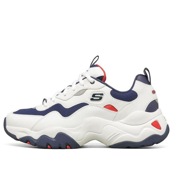 

Кроссовки d lites low-top running shoes white/blue/red Skechers, белый