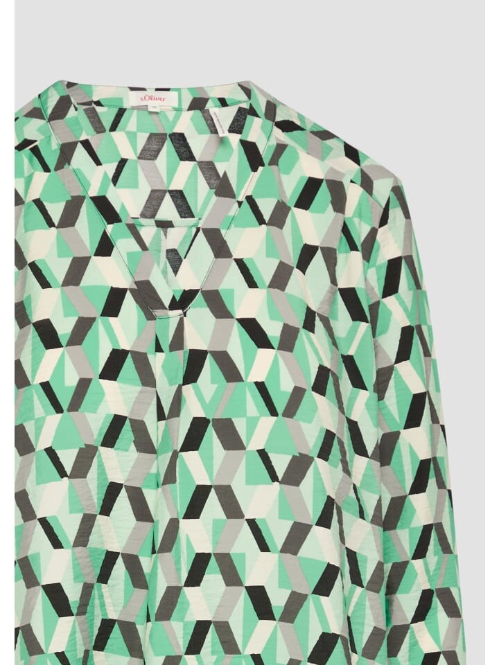 

Блуза s.Oliver Bluse langarm, зеленый