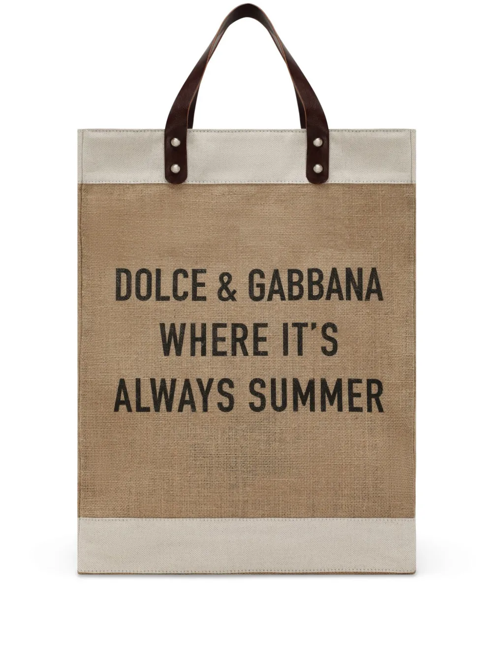 

Сумка-тоут Shopping с логотипом DOLCE & GABBANA, нейтральный