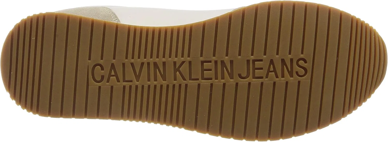 Кроссовки Calvin Klein Herren Retro Runner Su-ny Mono Ym0ym00804 Cupsole, Beige Eggshell Travertine Merlot — фото 4