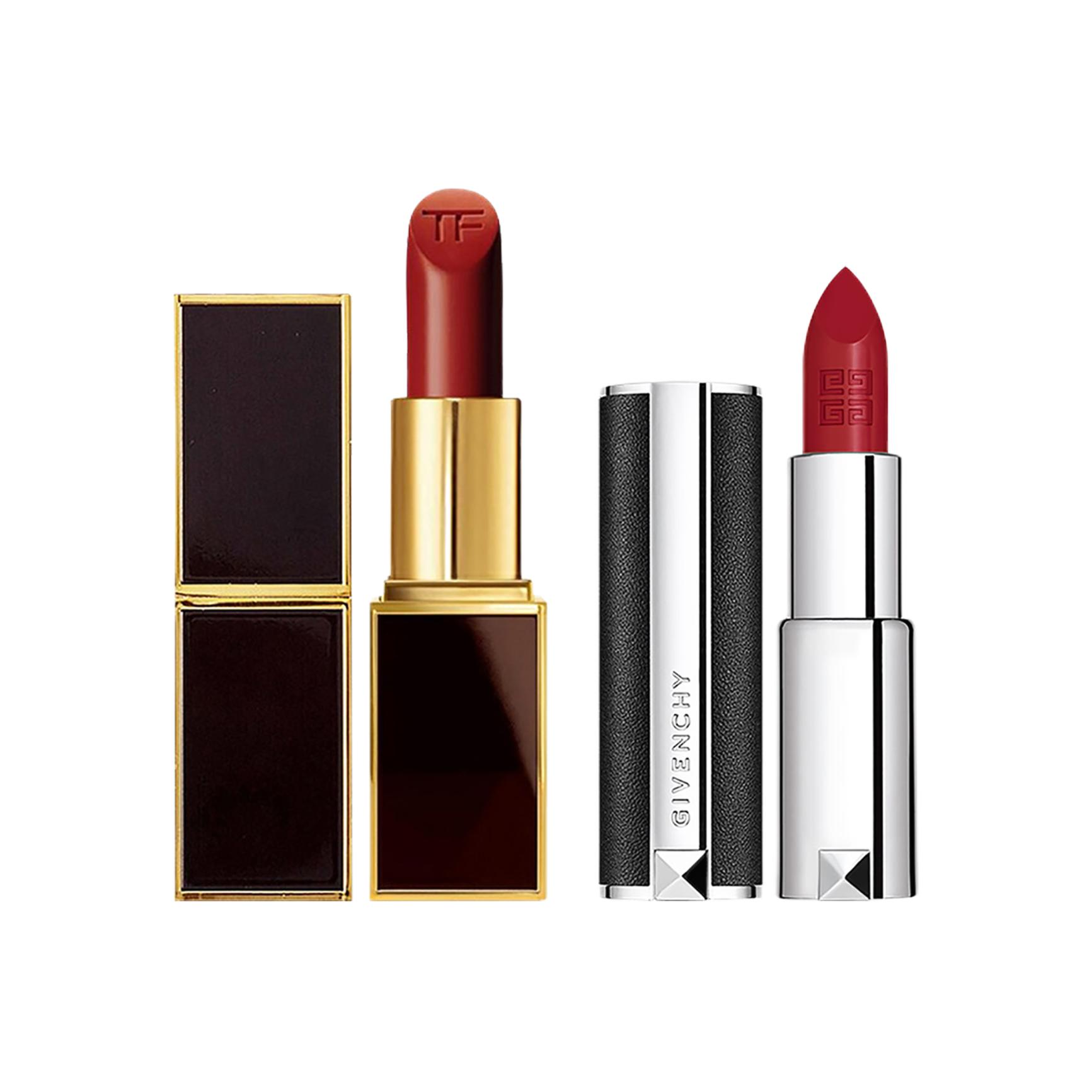 TOM FORD Премиальные помады TF Hot Color Combination, кремовые, увлажняющие, легко растушевываются, 2 шт — фото 2