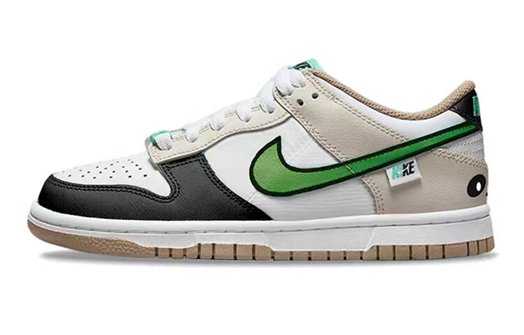 

Кроссовки Nike Dunk Skateboard Shoes Women's Low-Top Black White Green