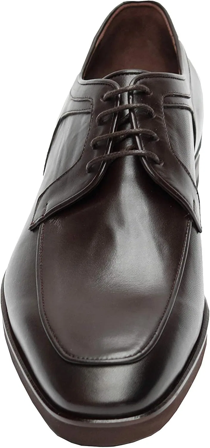 Туфли Herren Schnürschuhe echt Leder MMUGA, Dunkelbraun — фото 2