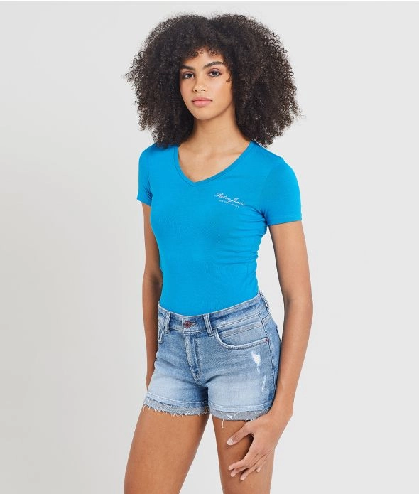 

Футболка Bellarose с v-образным вырезом Retro Jeans, синий