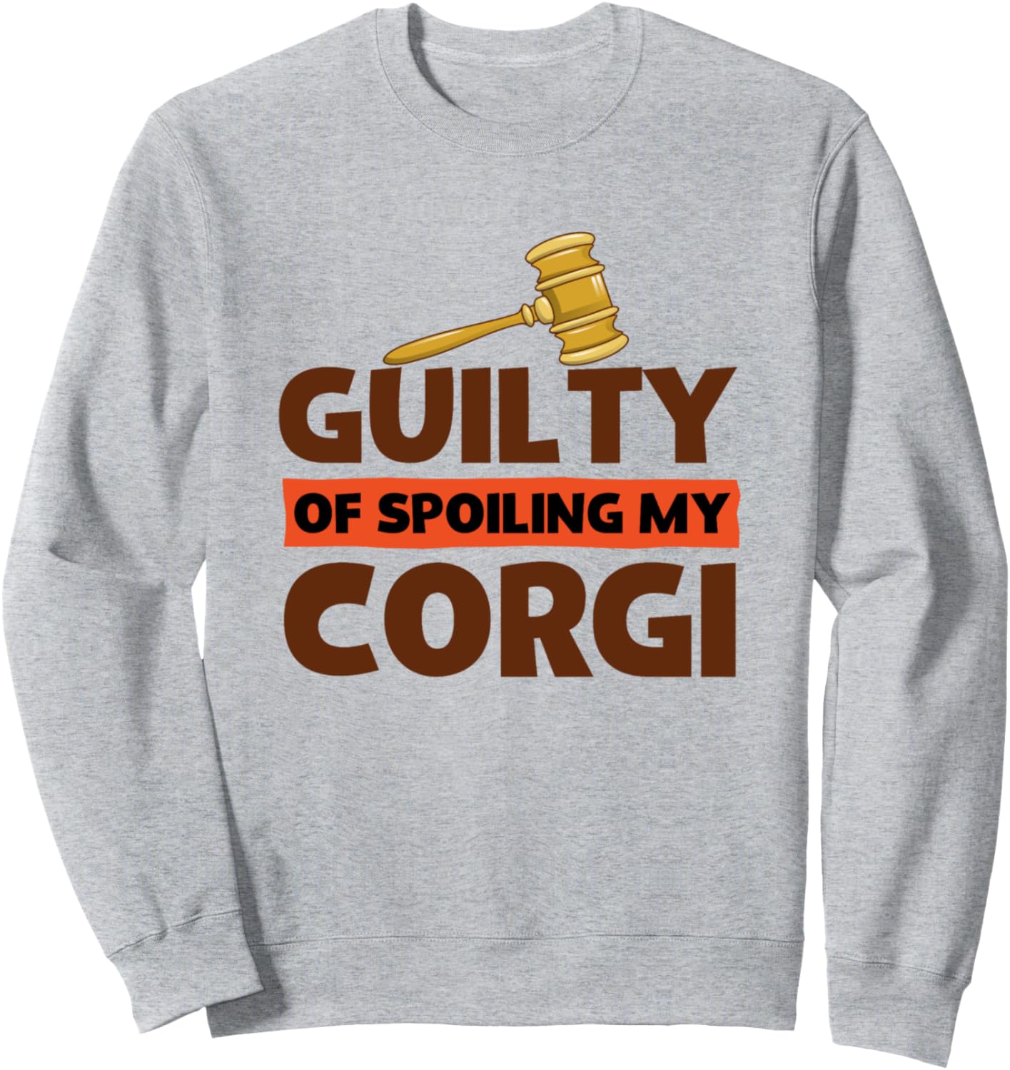 

Забавная толстовка с надписью «Владельцы корги виновны в том, что балуют моего корги» Corgi Dog Owners Merch & Stuff, серый
