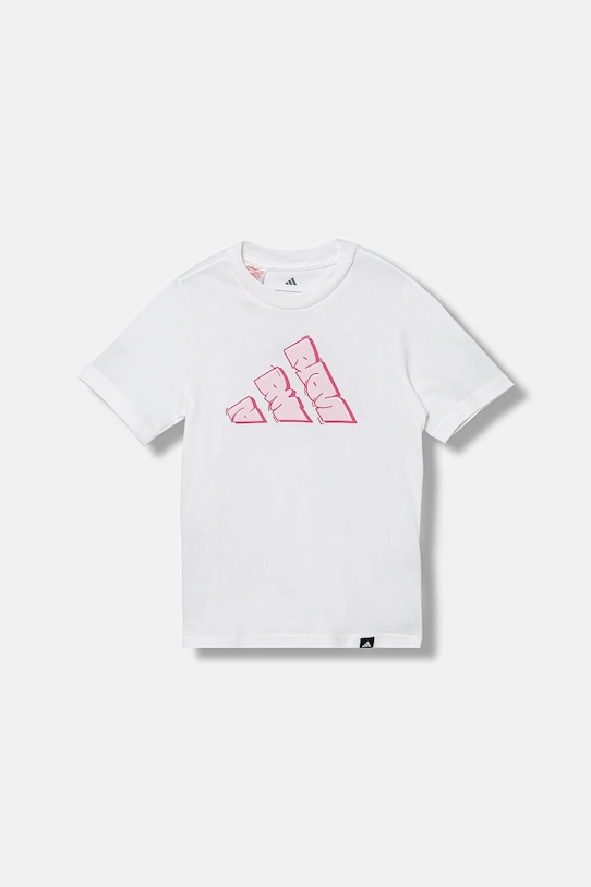 

Детская хлопковая футболка Adidas, белый