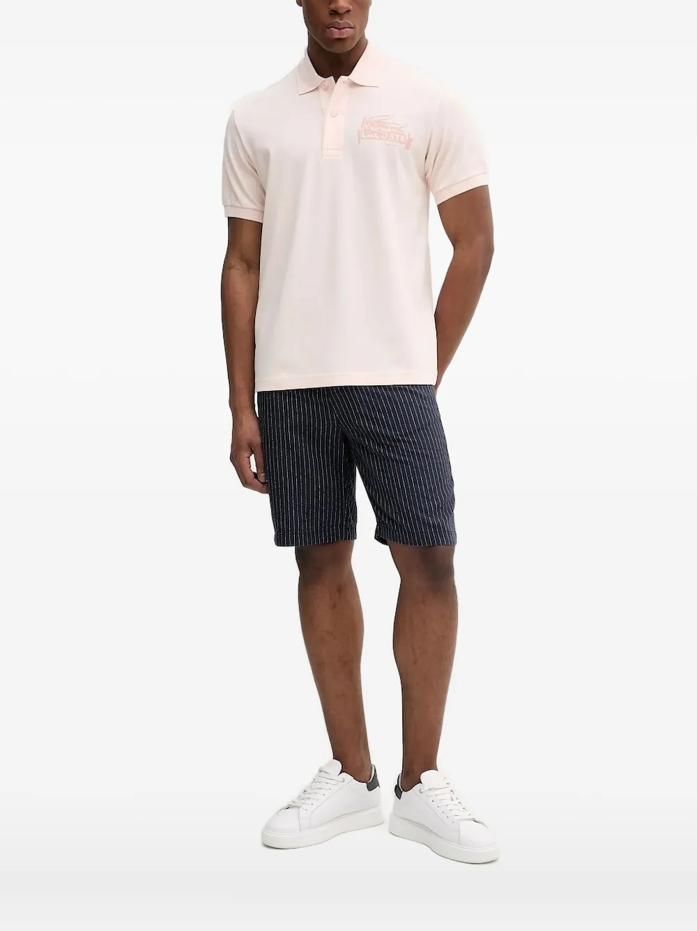 

Рубашка поло с логотипом Lacoste, розовый