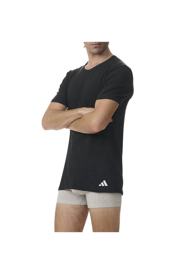 Футболка Active Flex из хлопка быстросохнущая упаковка из 2 шт. Adidas, черный — фото 3
