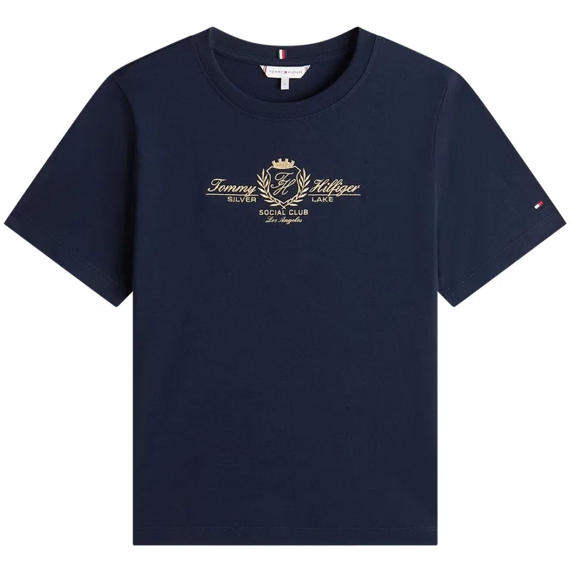 Футболка с круглым вырезом Tommy Hilfiger Navy Blue