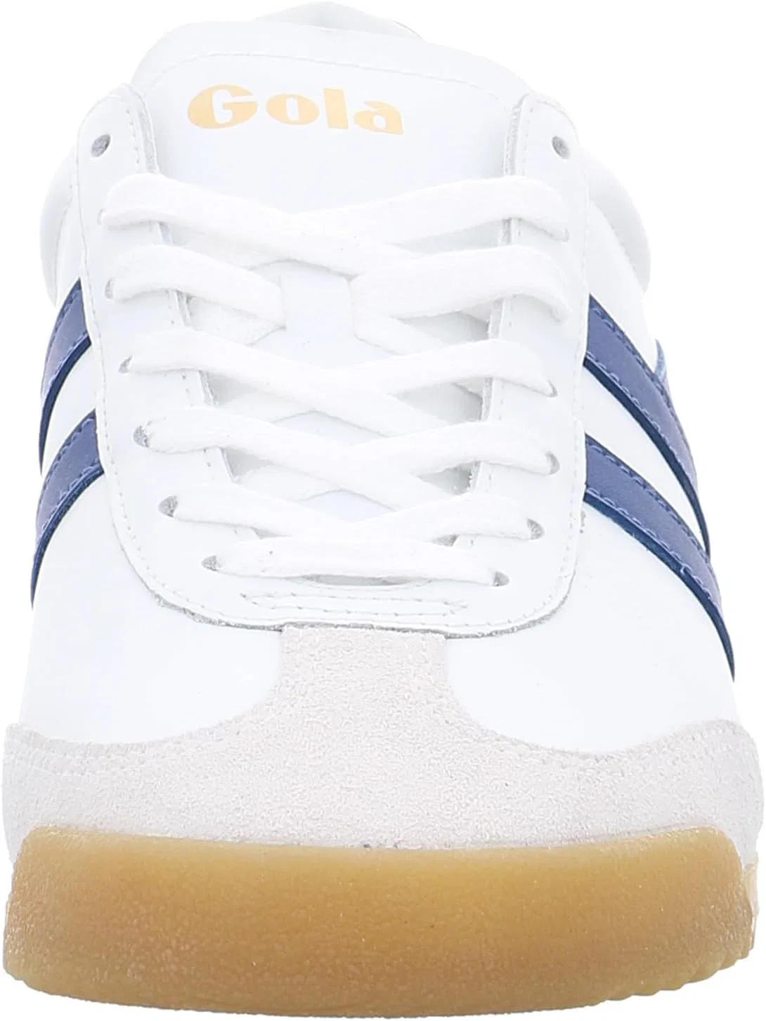 Кроссовки Gola Unisex Torpedo из кожи, White Navy Blue Evergreen — фото 4