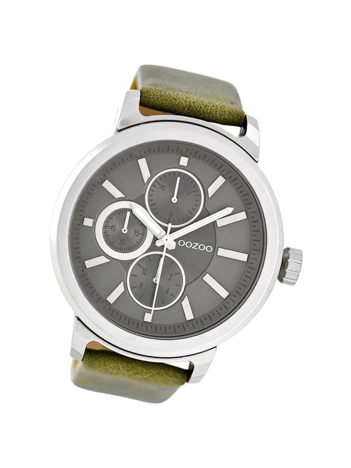 

Аналоговые наручные часы Oozoo Timepieces, зеленые, очень большие (примерно 47 мм)