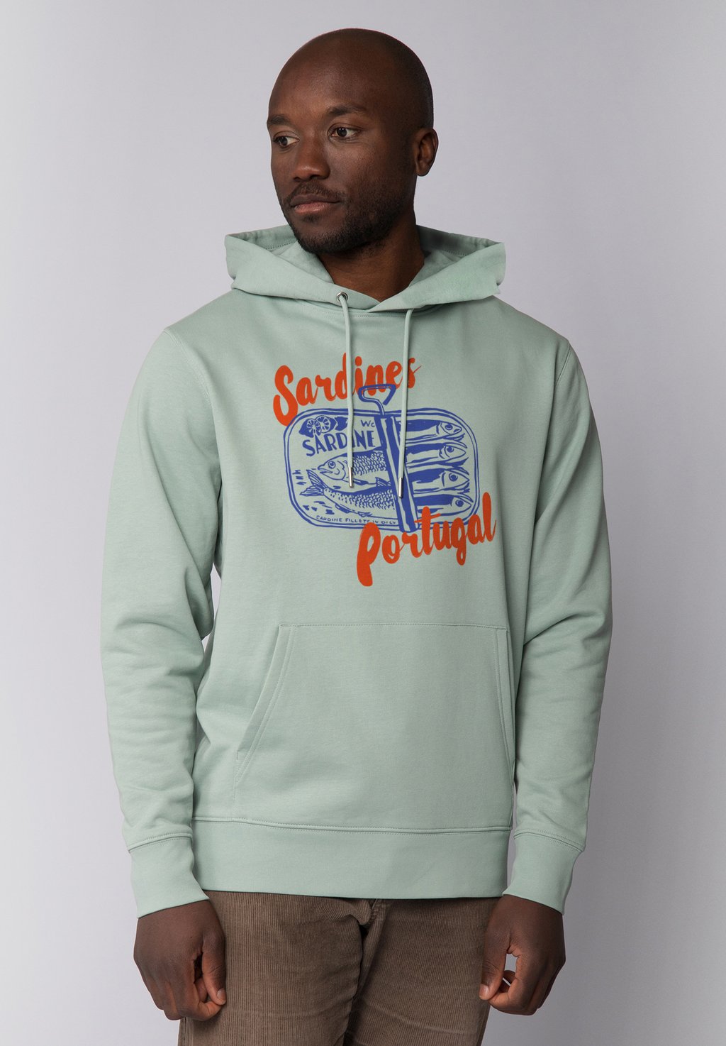 

Толстовка с капюшоном SARDINES PORTUGAL watapparel, бирюзовый