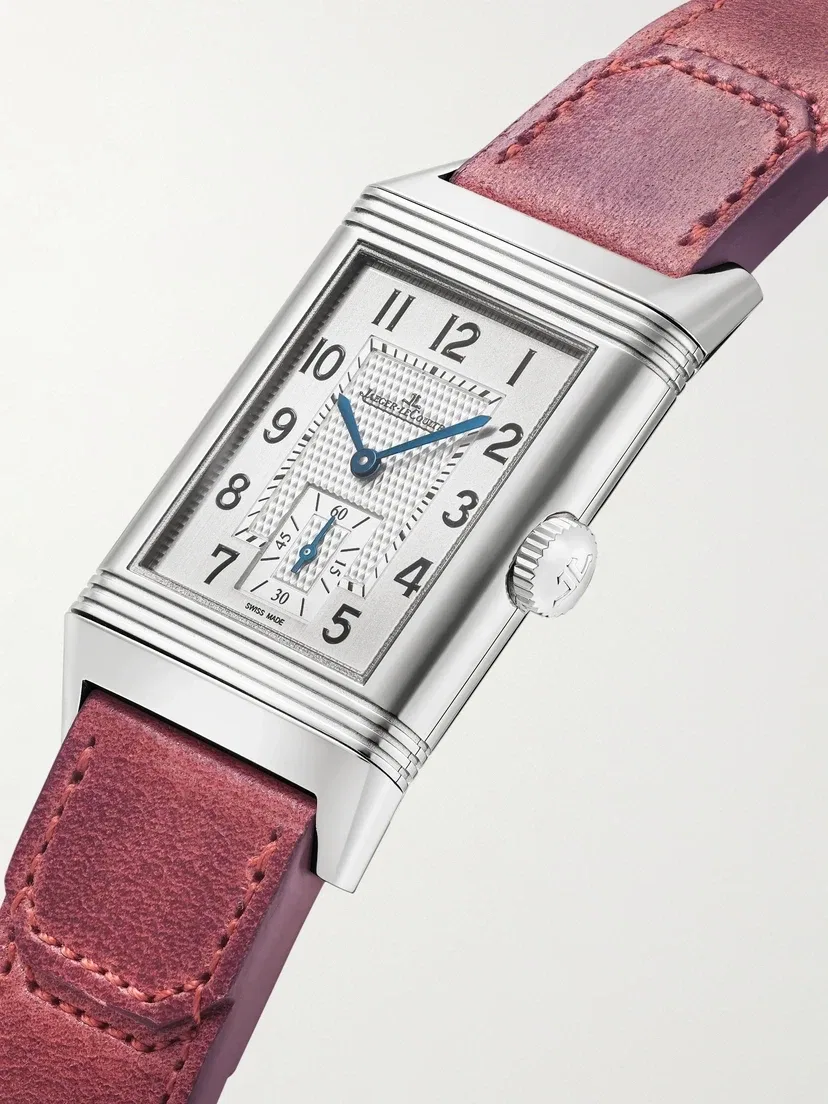 Часы Reverso Classic Singapore Limited Edition с ручным заводом, 45,6 мм, из нержавеющей стали и кожи JAEGER LECOULTRE, серебряный — фото 3