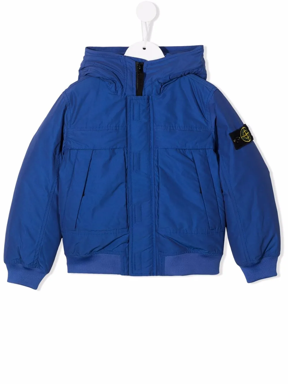

Куртка с нашивкой-логотипом Stone Island Junior, синий