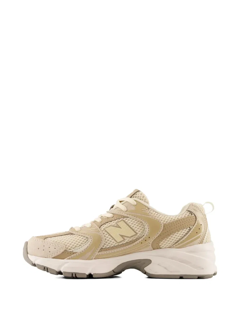 Кроссовки 530 на шнуровке New Balance Kids, бежевый — фото 4