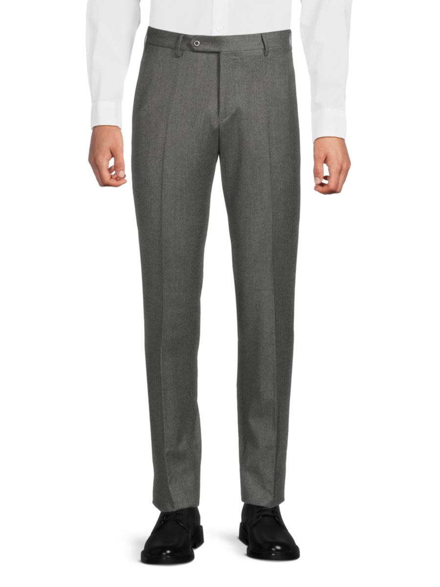 

Брюки Parker Modern Fit из шерстяной смеси Zanella, угольный