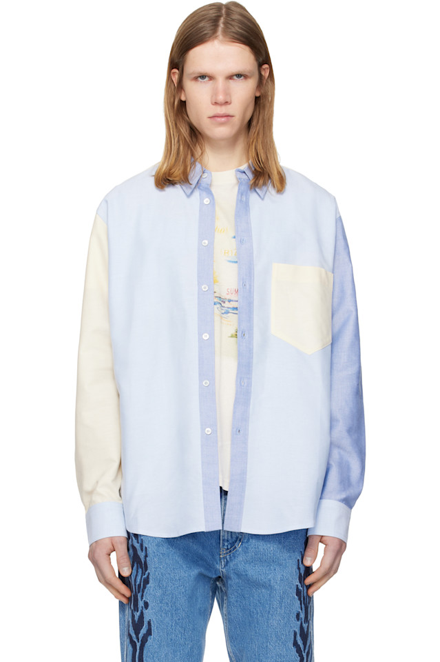 

Isabel Marant Сине-Желтая рубашка Натаэля